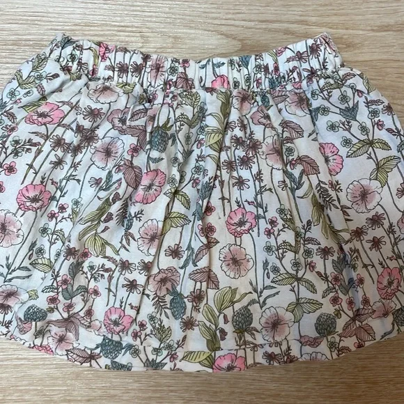 Gap Kids Girl’s Floral Skirt size Small 6/7 Fully Lined Elastic Stretch Waist - Picture 5 of 5